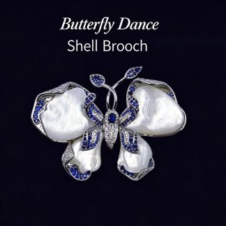 Premium Butterfly Mother‑of‑Pearl Brooch